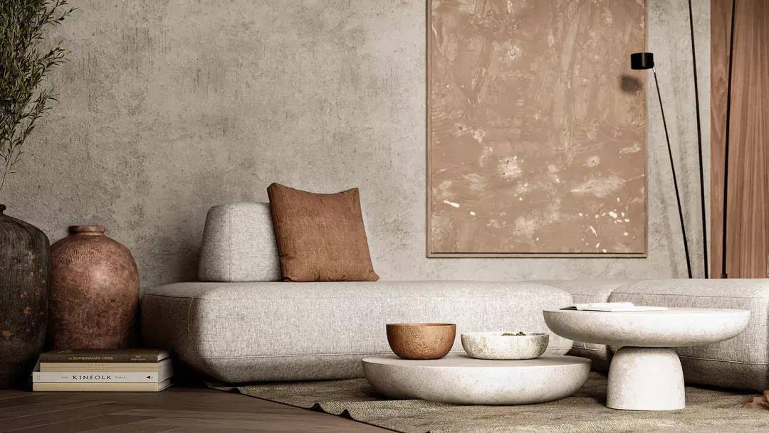 案例赏析丨如此惊艳的隐奢之美,都藏在现代侘寂风里_区域