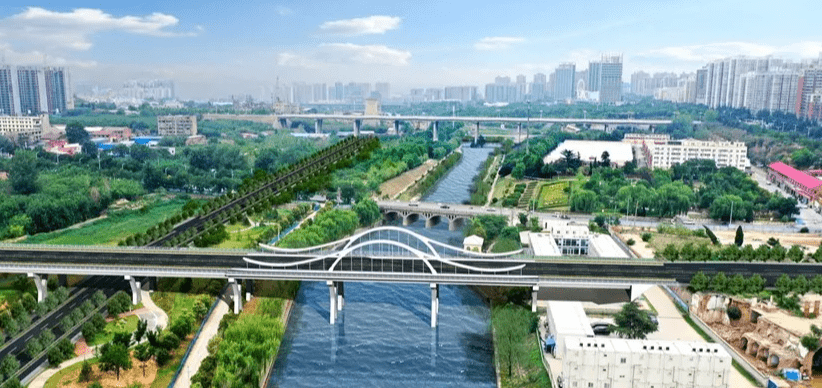 巩义市杜甫路大桥开始规模建设通车后将成为又一处地标性建筑