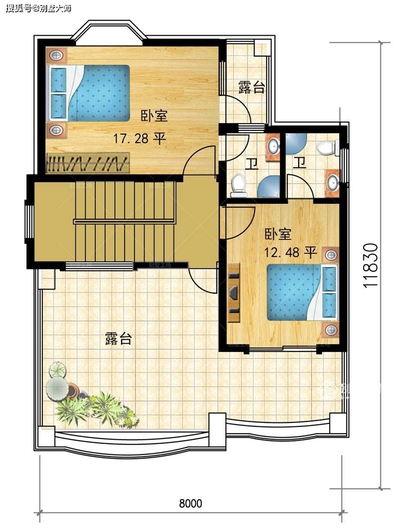 农村自建别墅90平方设计强烈推荐这2款
