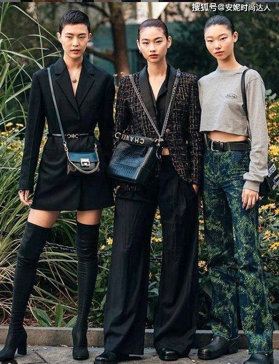 欧美风 长靴和欧美风的CP组合，街头时尚的酷girl，混搭风也可以尽情秀腿