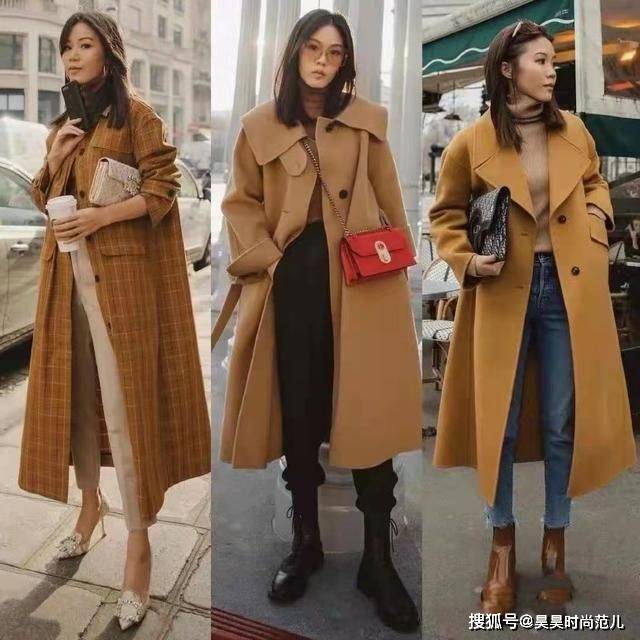 女孩子 寒冷冬日穿大衣,除了可以搭配打底裤,这4款裤子穿搭也非常洋气
