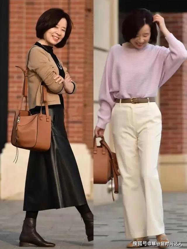 黑色 终于找到60岁妈妈的高级打扮，用“4款外套”打造年轻，照着穿很美