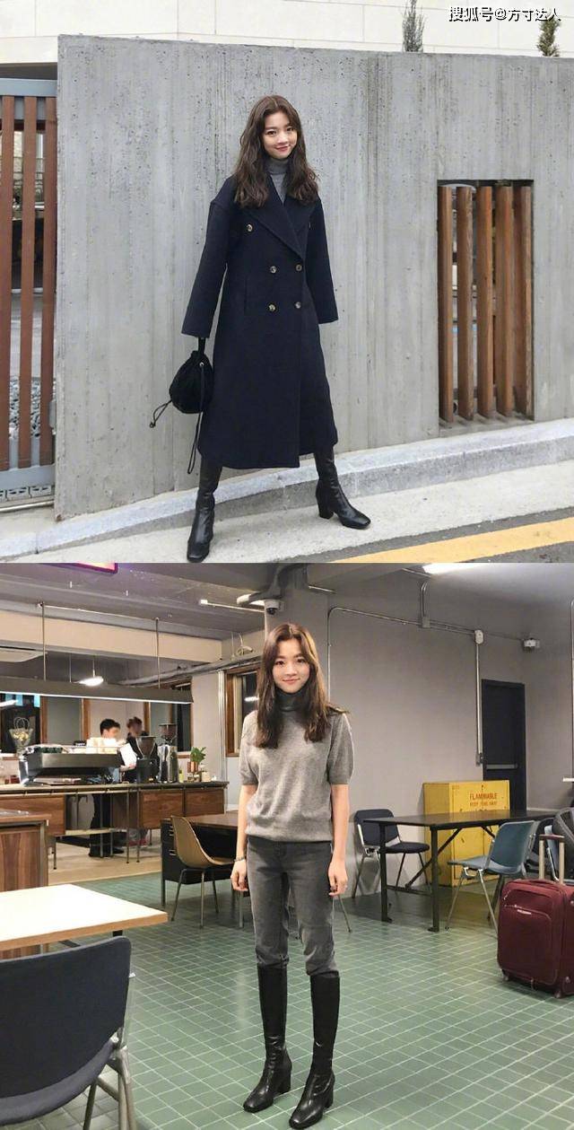 呢子 女生秋季穿搭分享，外套和内搭配在一起时尚，脱了外套也能美美哒