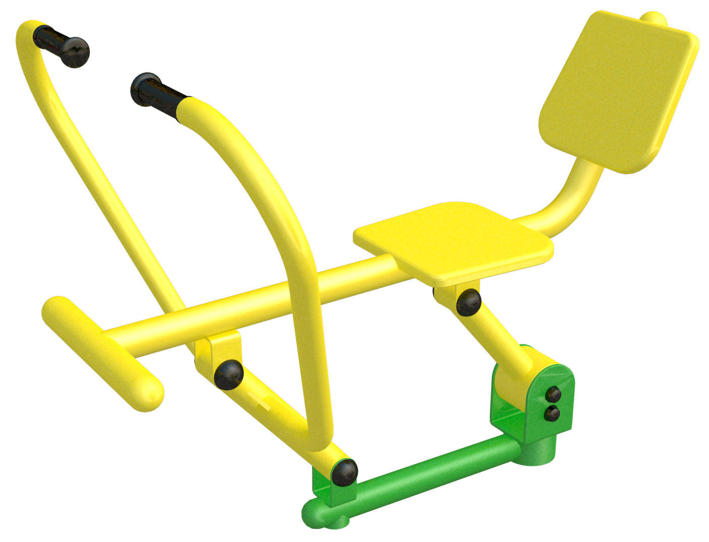 学会正确使用健身器材制霸小区户外健身区