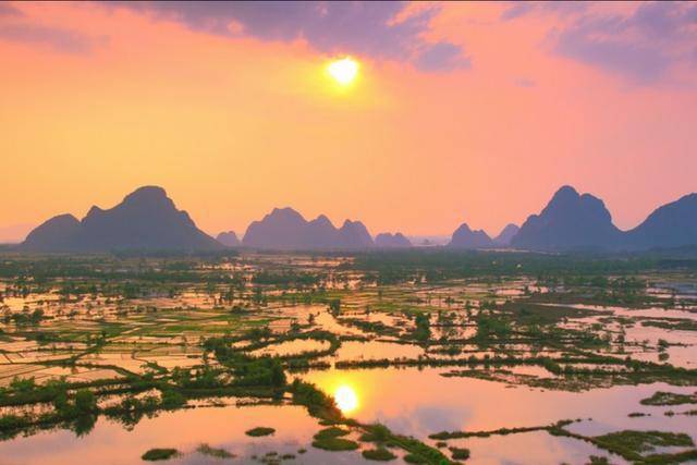 对桂林的印象不要停留在桂林山水，美丽的会仙，它更份纯净与天然