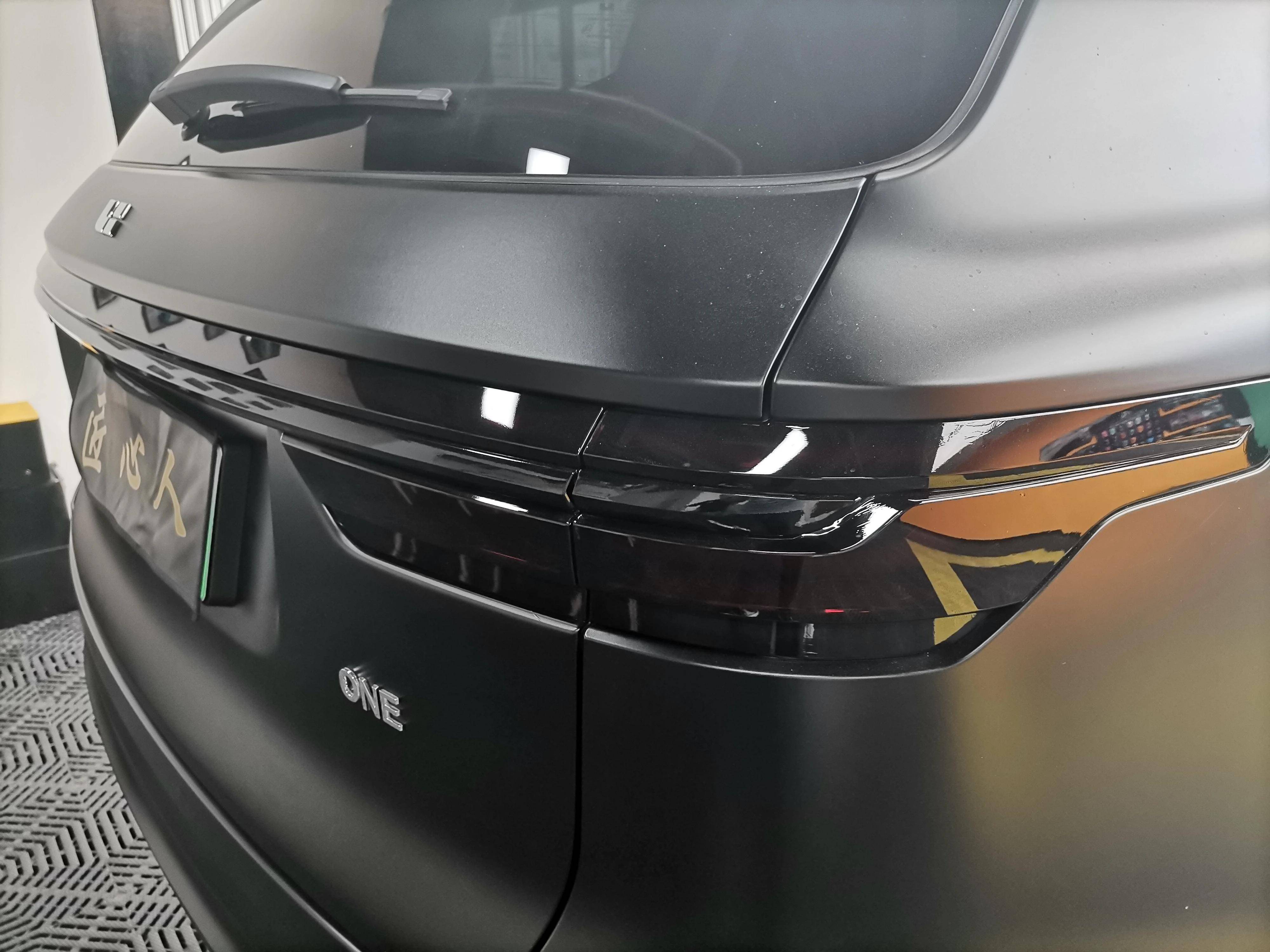 改色案例鉴赏理想one超哑黑贴膜改色