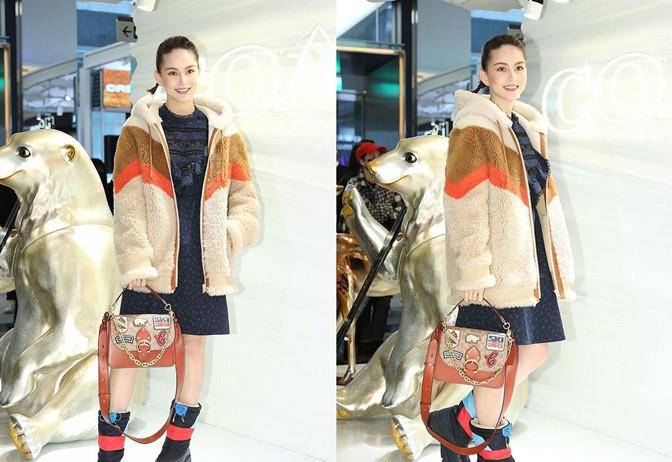 后首 昆凌受伤后首露面,穿羊羔毛配宽松裙快肿成孕妇,真浪费超模身材