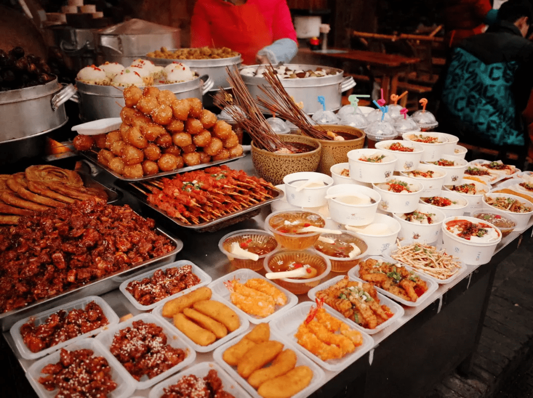 四川自贡美食街图片