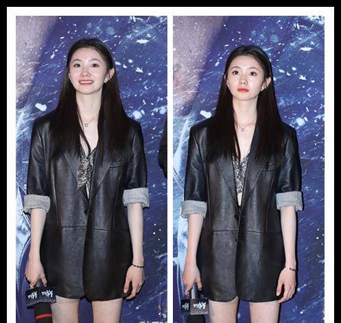 黑色 刘浩存生图真的挺美，气质温婉还淑女，穿露脐装都挺可爱的