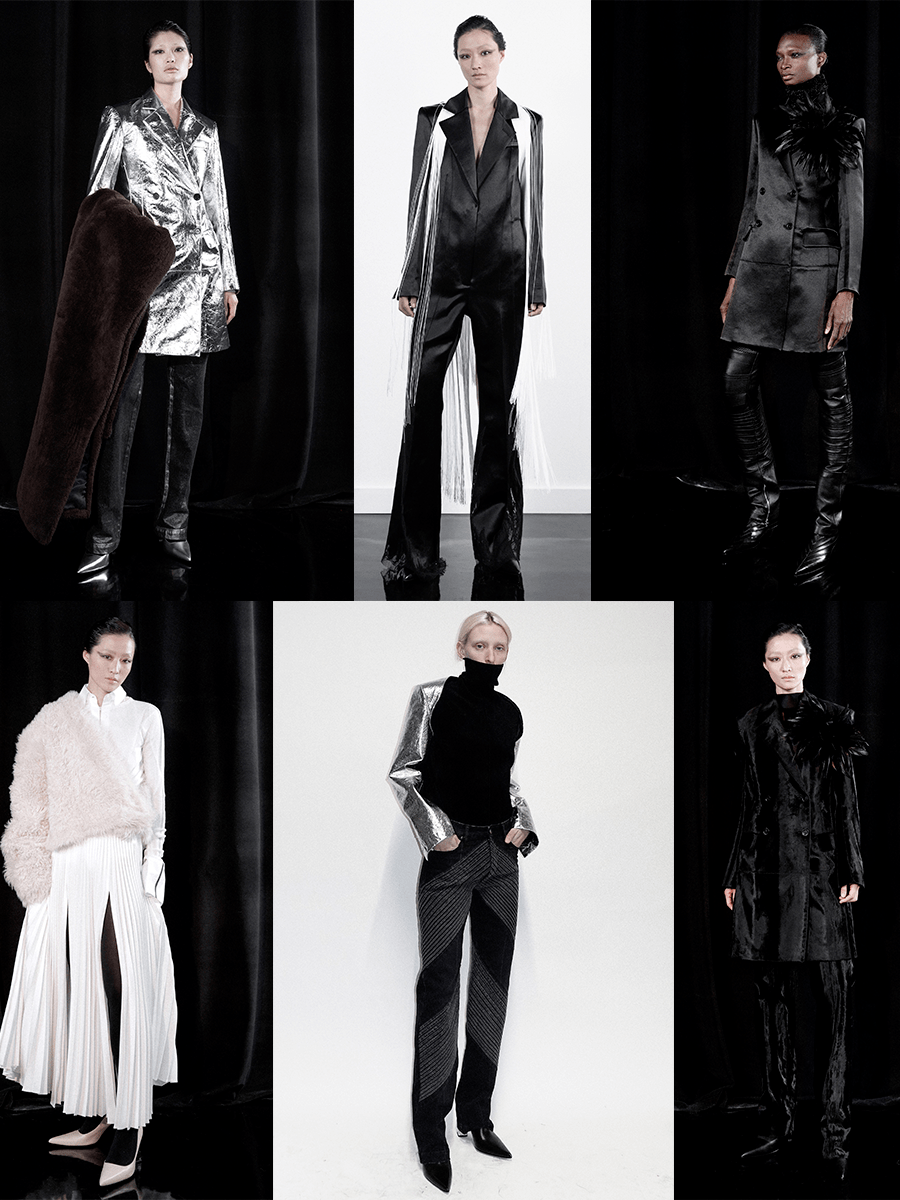 羽毛 Peter Do 2021秋冬,夜色撩人,黑白颜色作为主色,设计感更惹人注意