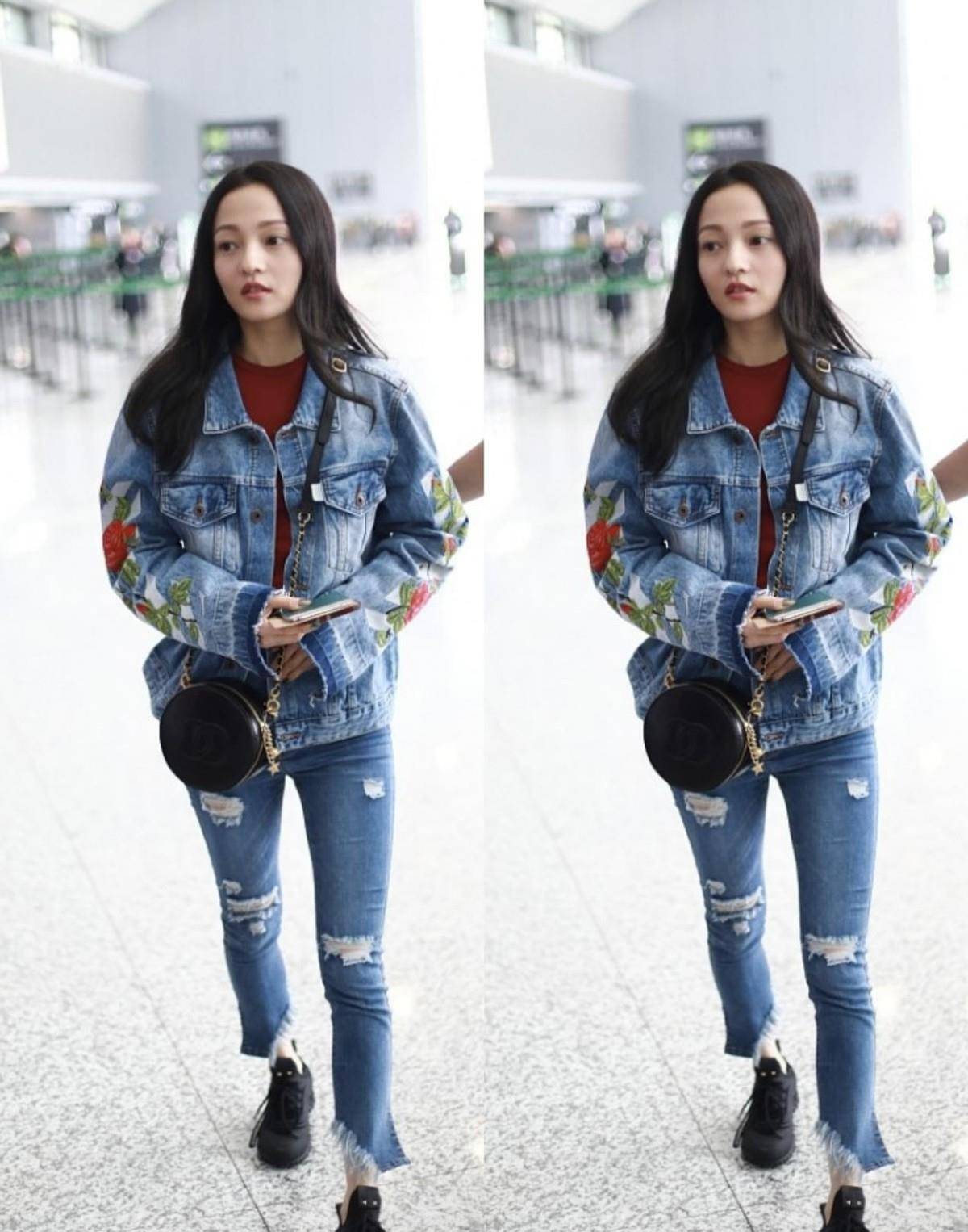 服装 冬天过了一半才发现，夹克还是这么选才好看，张韶涵的造型挺美的