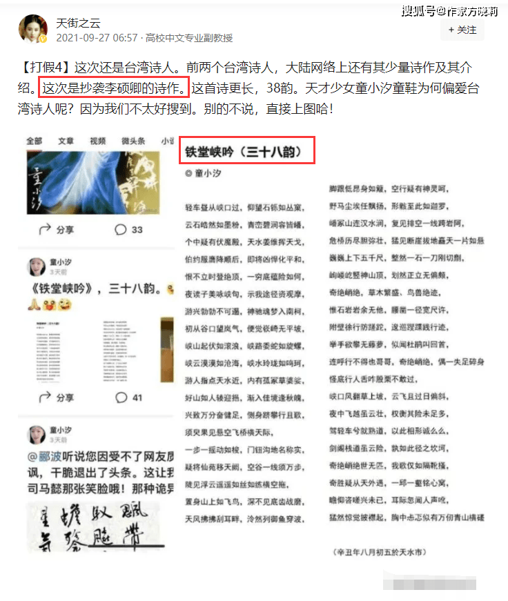 答复苏晓雨 我也不懂童小汐为何涉嫌抄袭 你能告诉我原因吗 什么 私信 事情