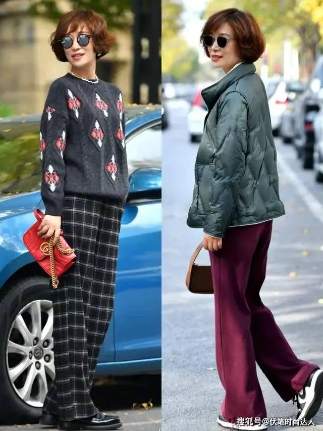 下半身 收起你的大衣吧!今年“绗缝羽绒服”火了,50、60岁穿时髦还显瘦
