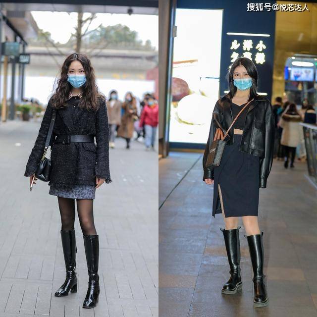 小腿肚 一年四季都能穿的中筒靴,3个穿搭思路,让你的春天变得洒脱大方