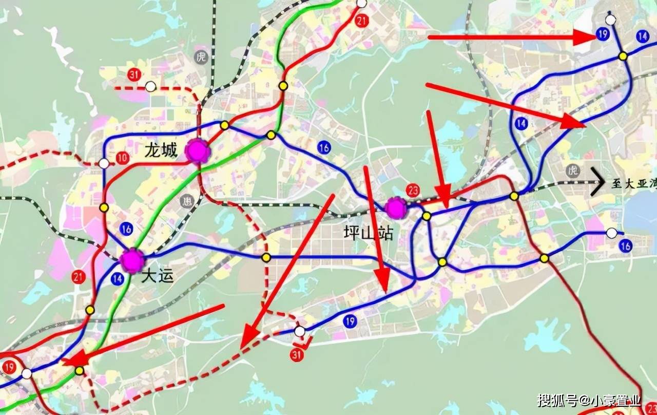 深圳城际轨道规划图图片