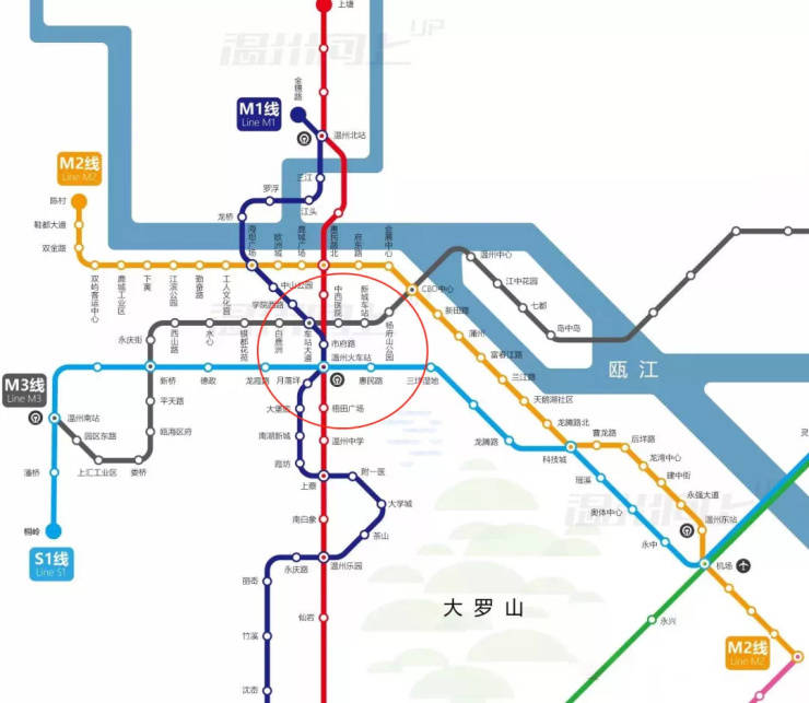 温州地铁地图图片