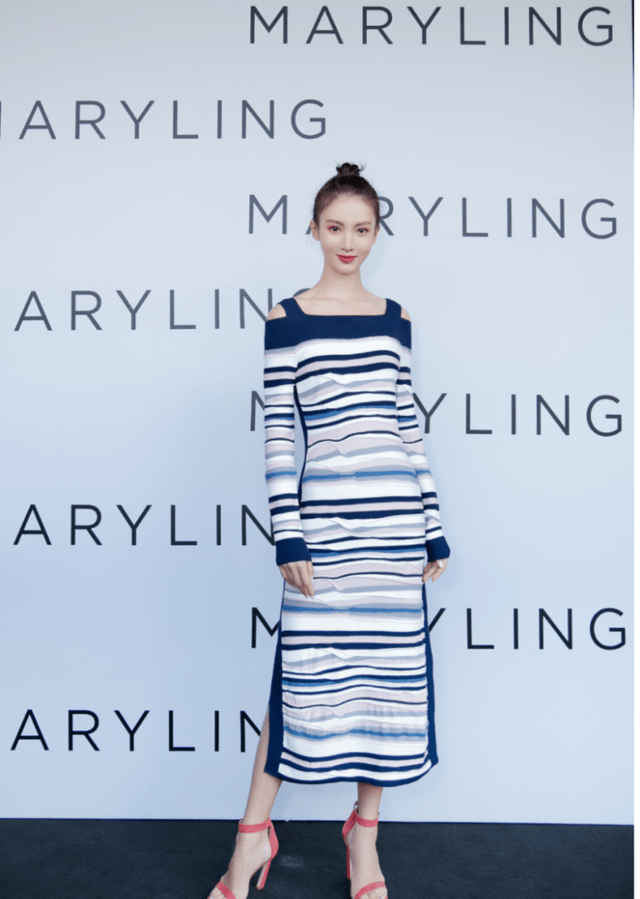 设计 金晨好飒一女的！身穿条纹西装知性干练，利落帅气又有女人味