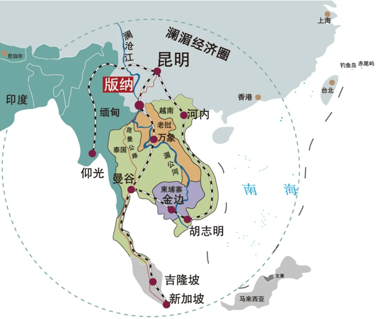 云南的铁路建设,是否可以成就昆明成东南亚中心?_铁路网_城市_老挝