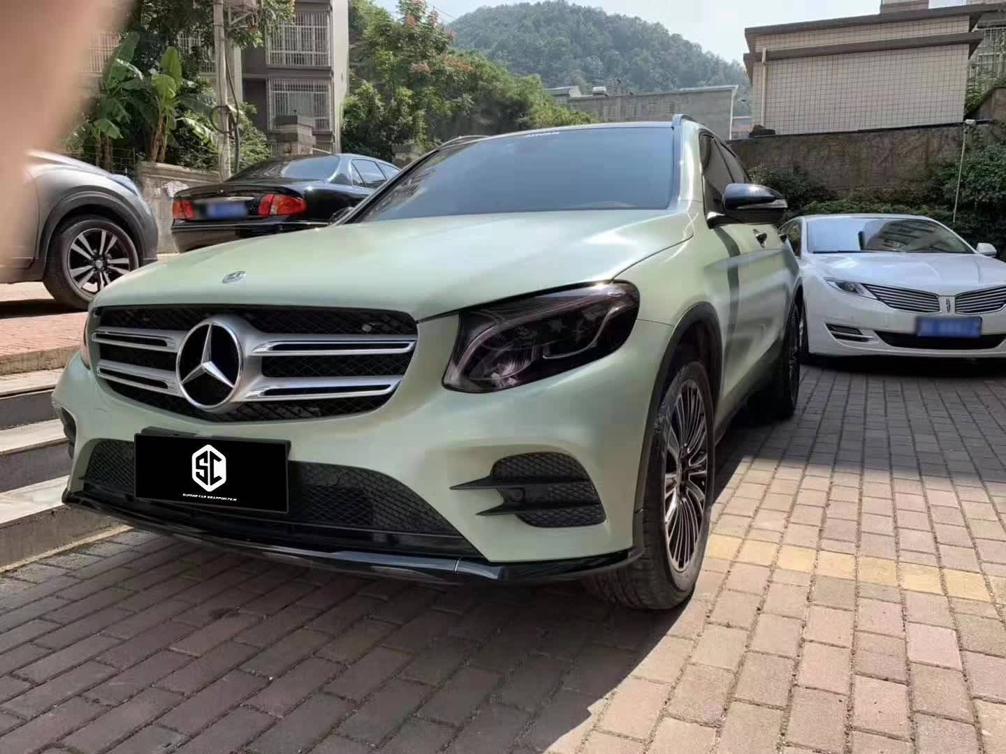 sc改色膜:奔驰改色陶瓷卡其绿_卡其_奔驰_陶瓷