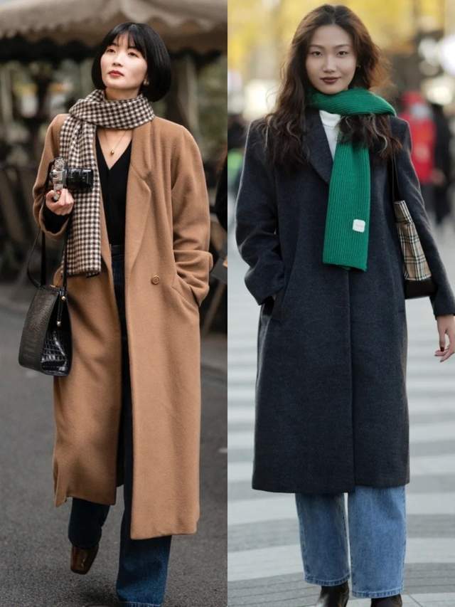 套路 普通身材如何把呢大衣穿出“惊艳感”,借鉴街拍的几个套路,真美