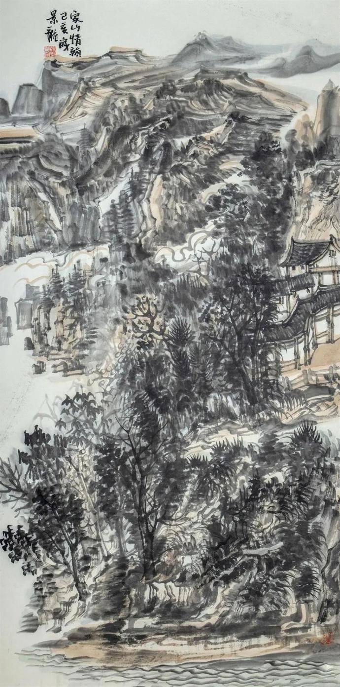 当代最具有收藏潜力的山水画家颜景龙