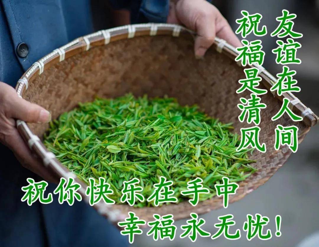 7张清新漂亮冬日风景早上好祝福图片带字温馨 聊天不