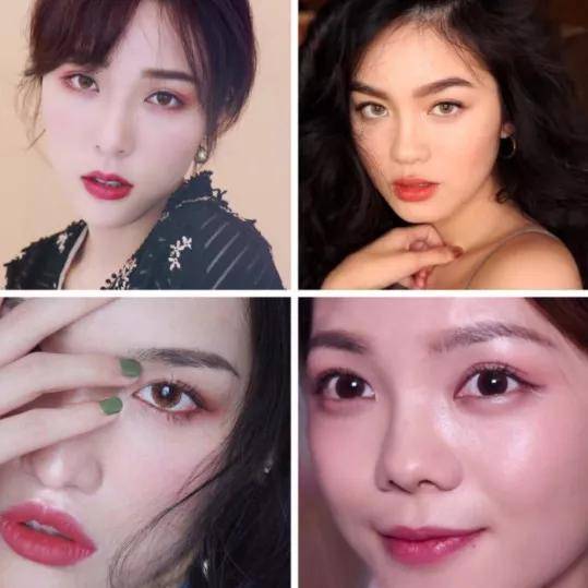 方脸圆脸、方脸的女生化“赤茶妆”，美成了迪丽热巴