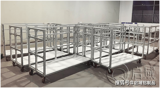 铝型材物料周转车加工定制要求 移动 车间 小推车