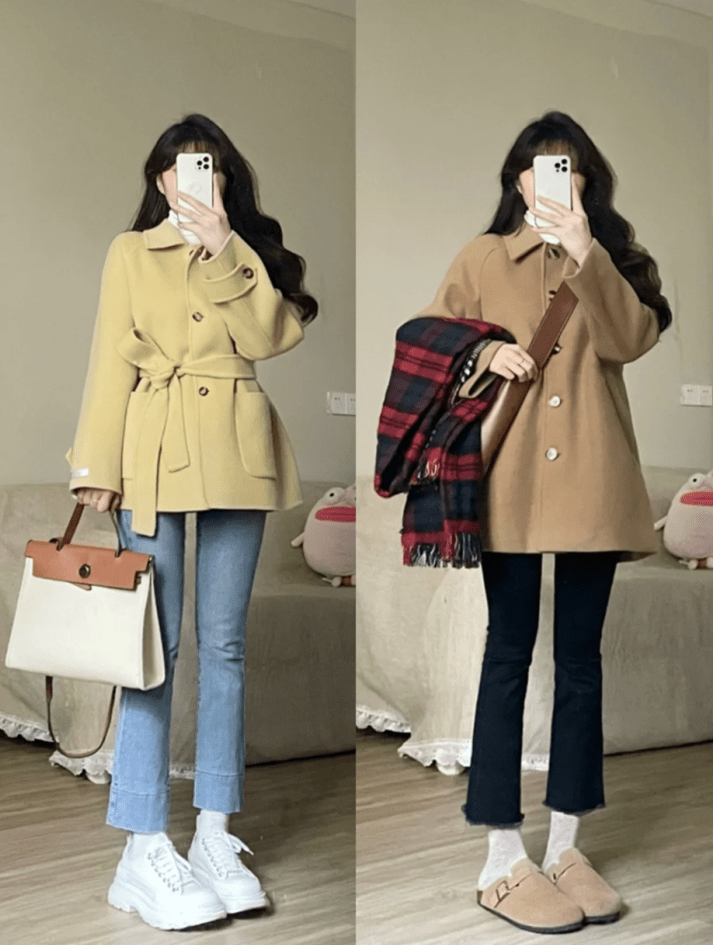 服装 这才是“大衣”的正确穿搭思路,跟素人博主学,轻松美出超模范