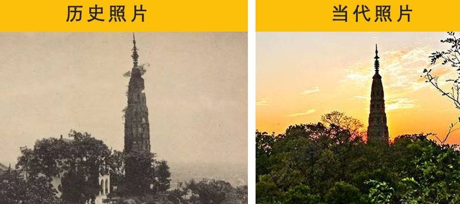 百年前杭州老照片今昔对比，原来杭州的变化这么大，变也没变