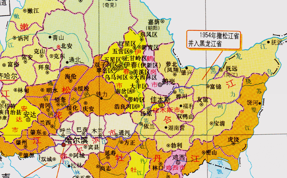 黑龙江省的区划变动,12个地级市之一,鹤岗市为何有8个区县?