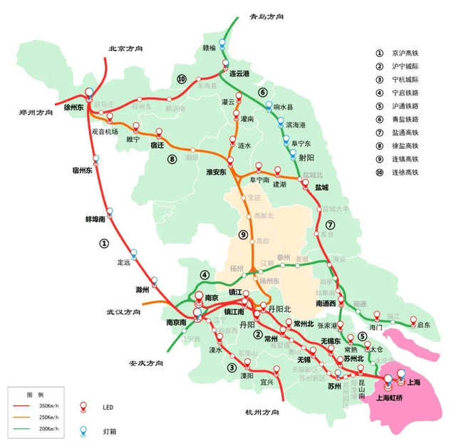 江苏高铁线路图沿海图片