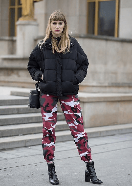 黑色 黑色棉服的时尚搭配推荐来了，这么搭配不仅时髦，还挺有特色