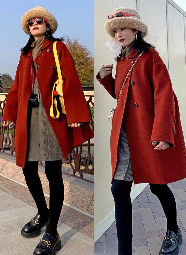 圣诞节穿"红色"太美了,学会这些搭配指南,时髦不俗气_毛衣_大衣_颜色