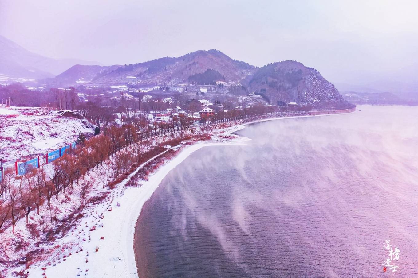 云雾|吉林松花江畔有一座“小雾凇岛”，雪后风景如画，吸引了众多游客