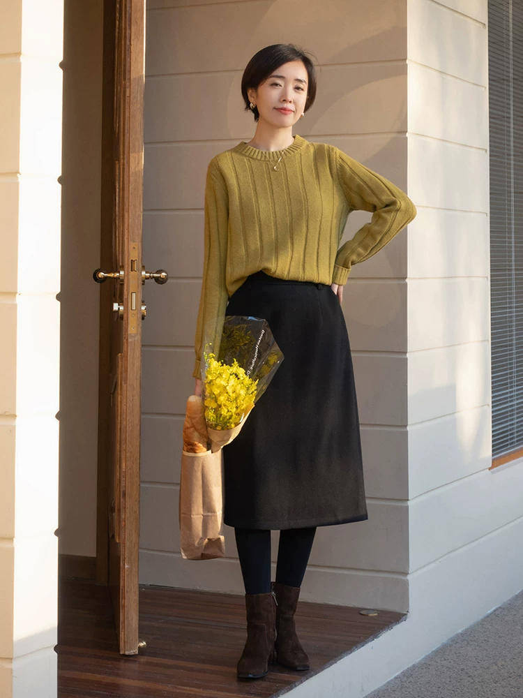 下装 步入40不要觉得“毛衣”老气，借鉴以下实用款，美出新高度