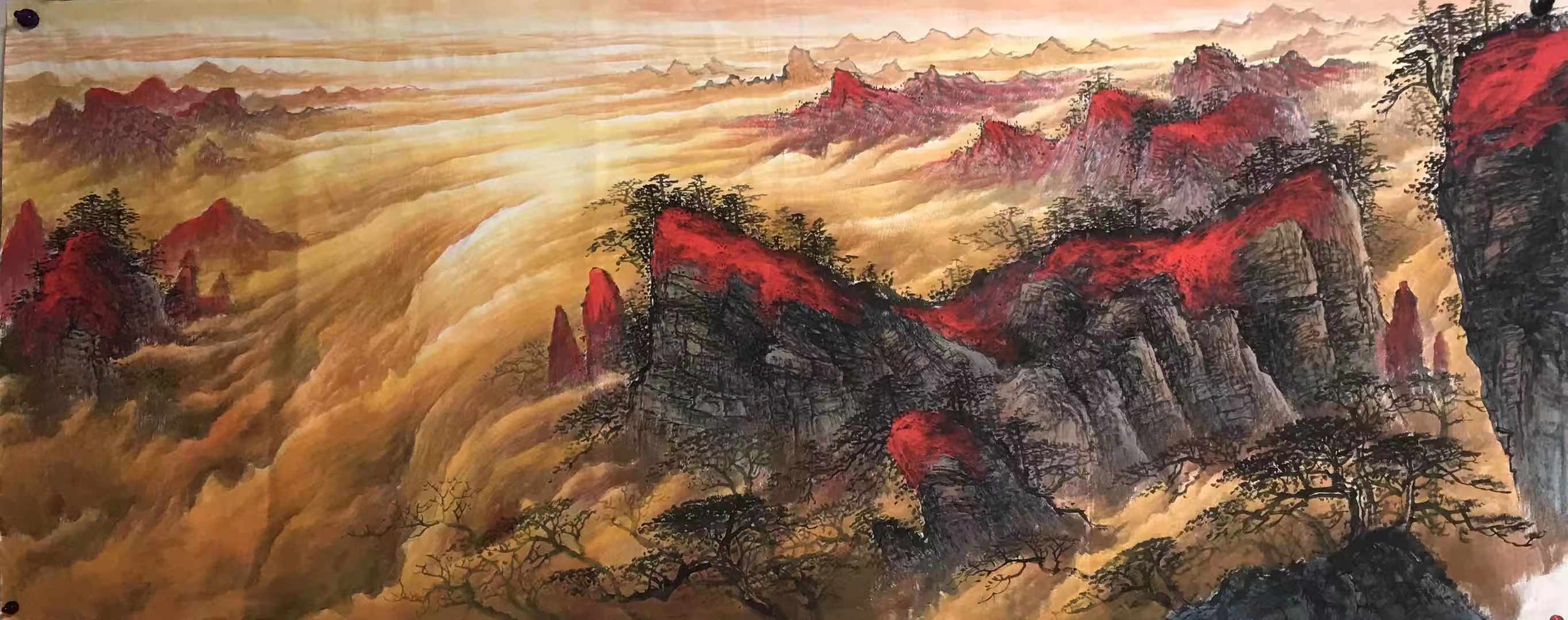 云海艺术当代百杰青年画家李会强作品鉴赏