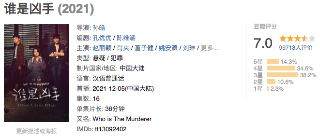 因为|高开低走？《谁是凶手》大结局前期埋点都补上了吗？