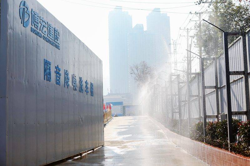 老城区中的新工地突破治理难题成为汉阳噪声管理示范工地