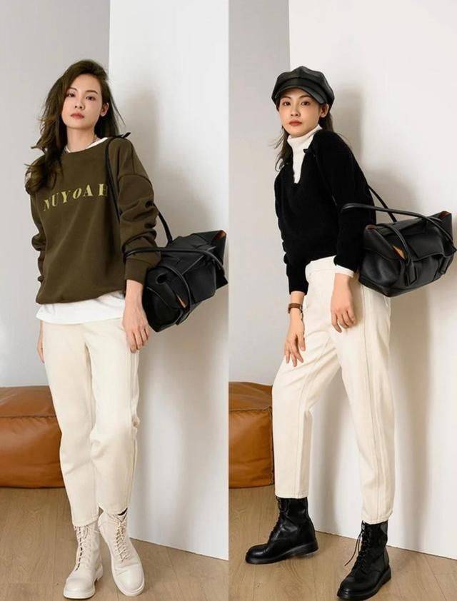 小白 怪不得中年女人不穿小黑裤了,今年流行“小白裤”,高级更显气质