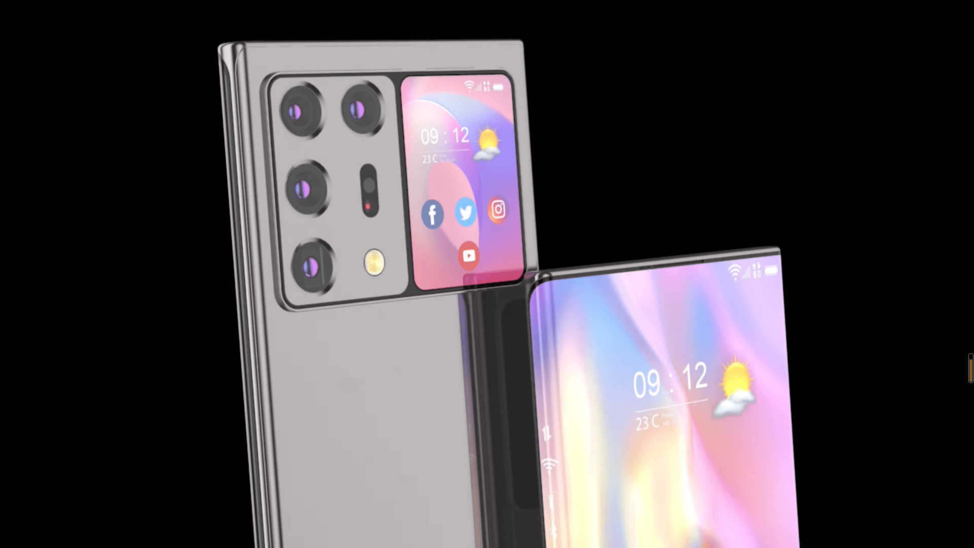 三星概念新机瀑布屏模块镜头2亿像素这才叫创新