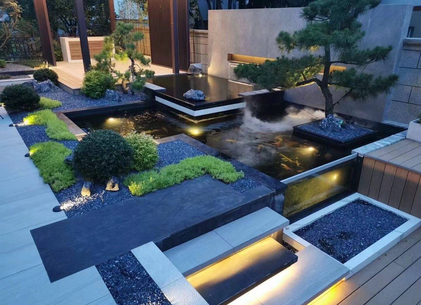 庭院设计:现代简约风庭院改造,在城市中感受惬意温馨的花园生活_景观