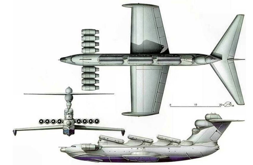 原創海陸空三棲巨獸俄軍研製新一代裡海怪物稱沒有武器能抗衡