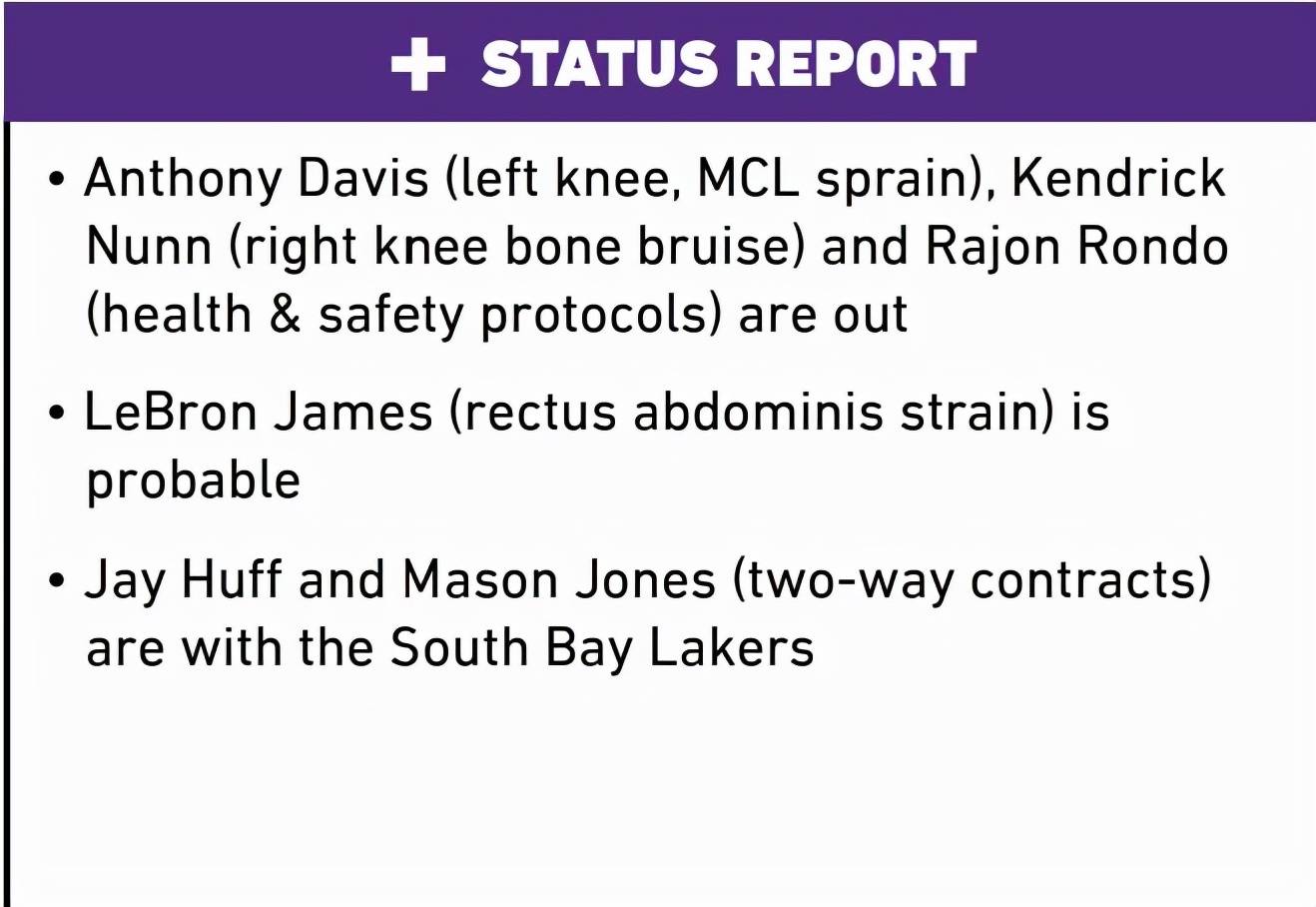 威少超|湖人消息：隊(duì)內(nèi)傷情出爐，名記質(zhì)疑威少超巨資格，沃帥談?wù)裁及才?
onload=