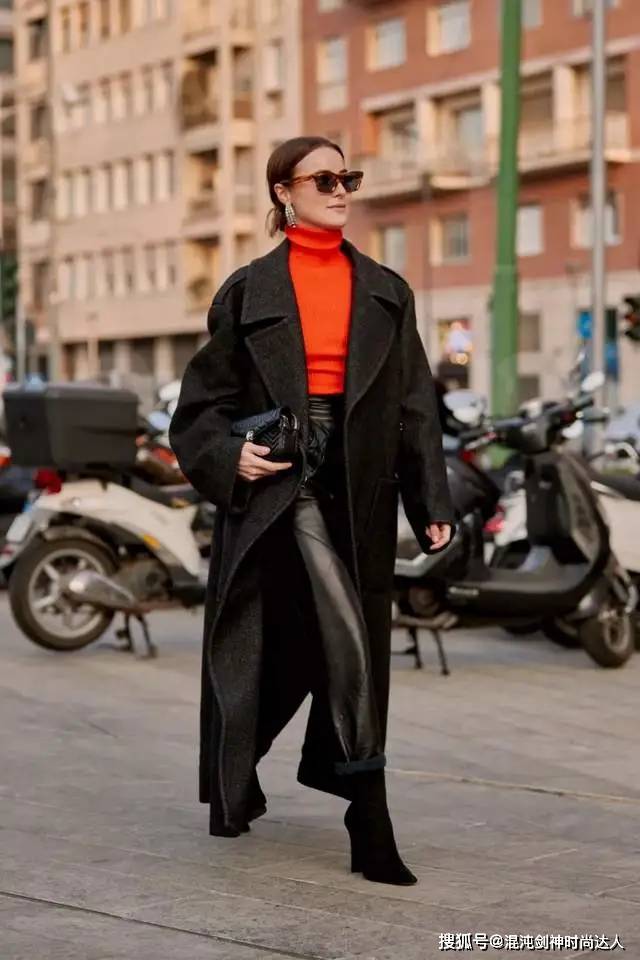 毛衣 冬天穿大衣,内搭很关键,这4种上身率极高,不臃肿还时髦