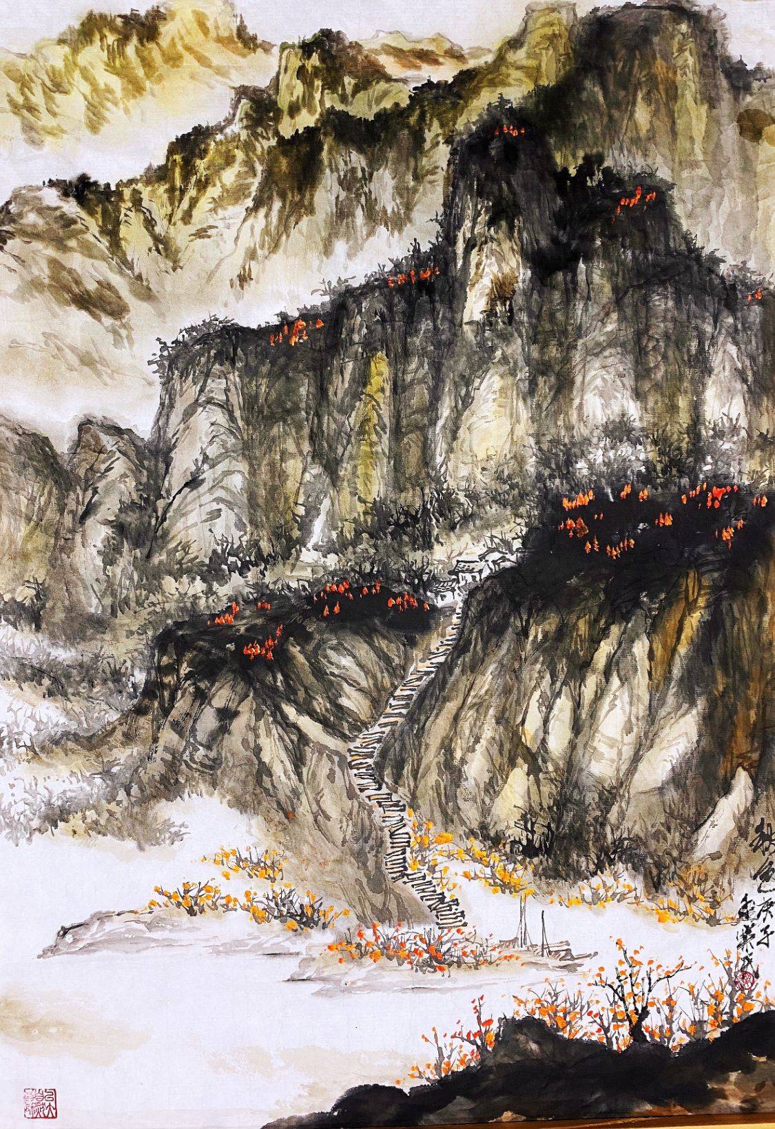 国画|中国书画名家朱乐民、学生陈丽君、南燕、小萍、碧云、谢自然作品