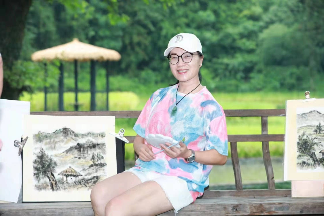 国画|中国书画名家朱乐民、学生陈丽君、南燕、小萍、碧云、谢自然作品