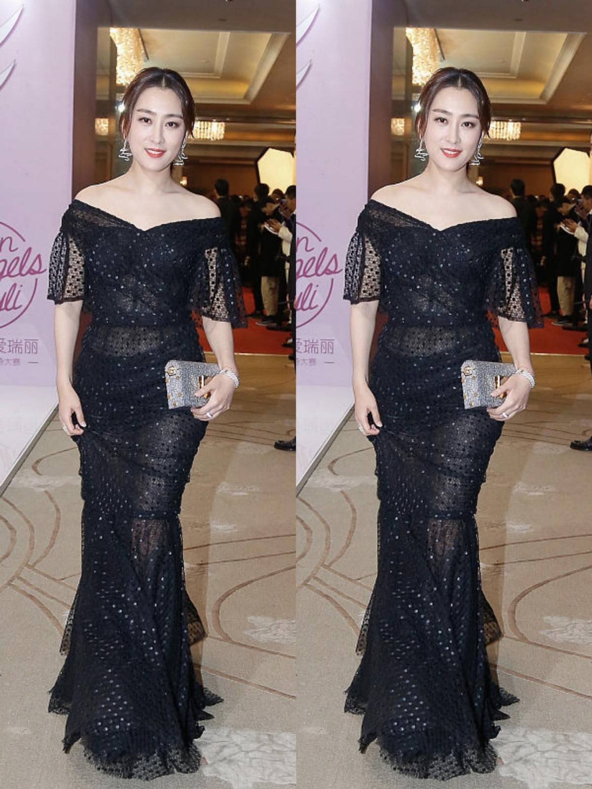 黑色 谁说纱裙只适合年轻女孩？瞧马苏的造型好美艳，成熟女人适合照搬