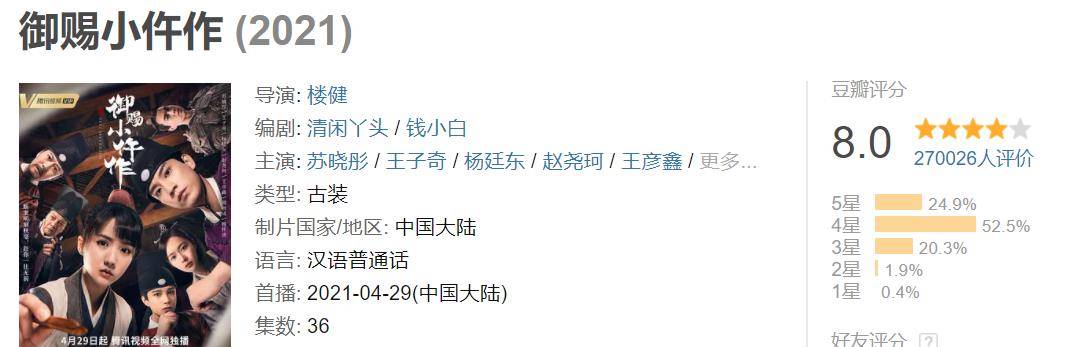 国产|2021年豆瓣8分以上的十部国产好剧，《山海情》仅排第二