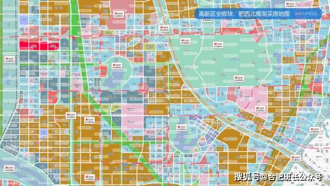 合肥購房地圖2022年大更新:新增《合肥駱崗中央公園板塊購房圖》_濱湖